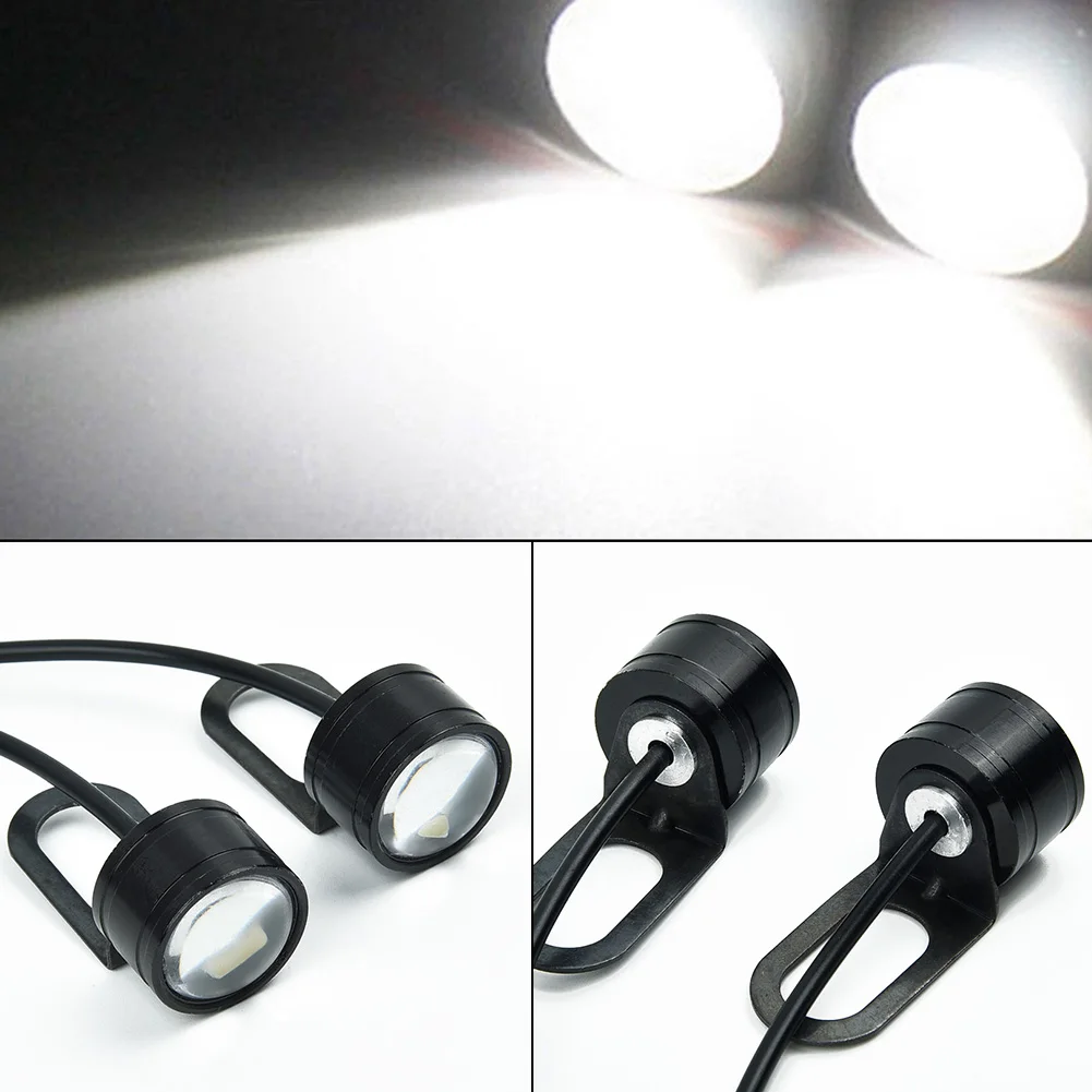 

2pcs 12V Motorcycle Motorcycle Headlight Rearview Mirror LED Highlight Spotlight Electric Motor Bike Driving Front Light
