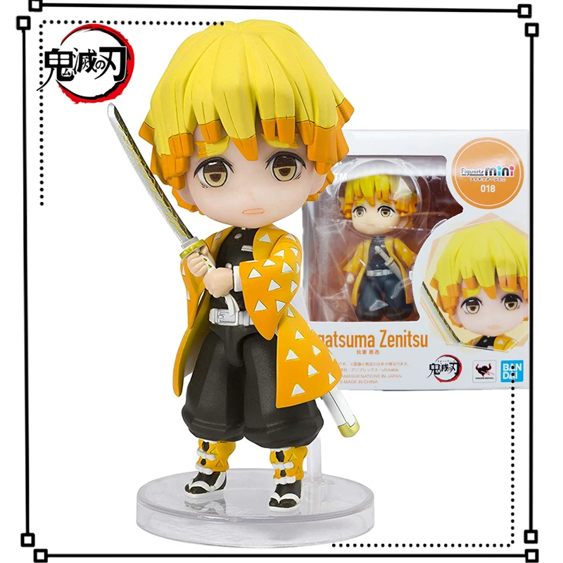 

Bandai Figuarts Mini Demon Slayer Anime Figurine Agatsuma Zenitsu Figure Kimetsu No Yaiba Action Figure Toys for Boys Kids Gift