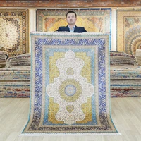 4x6 traditional tukish carpet vantage yellow antique oriental rugs tj126a