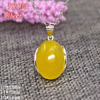100 925 sterling silver color oval pendant blank base fit 101411151217mm gemstone jewelry making