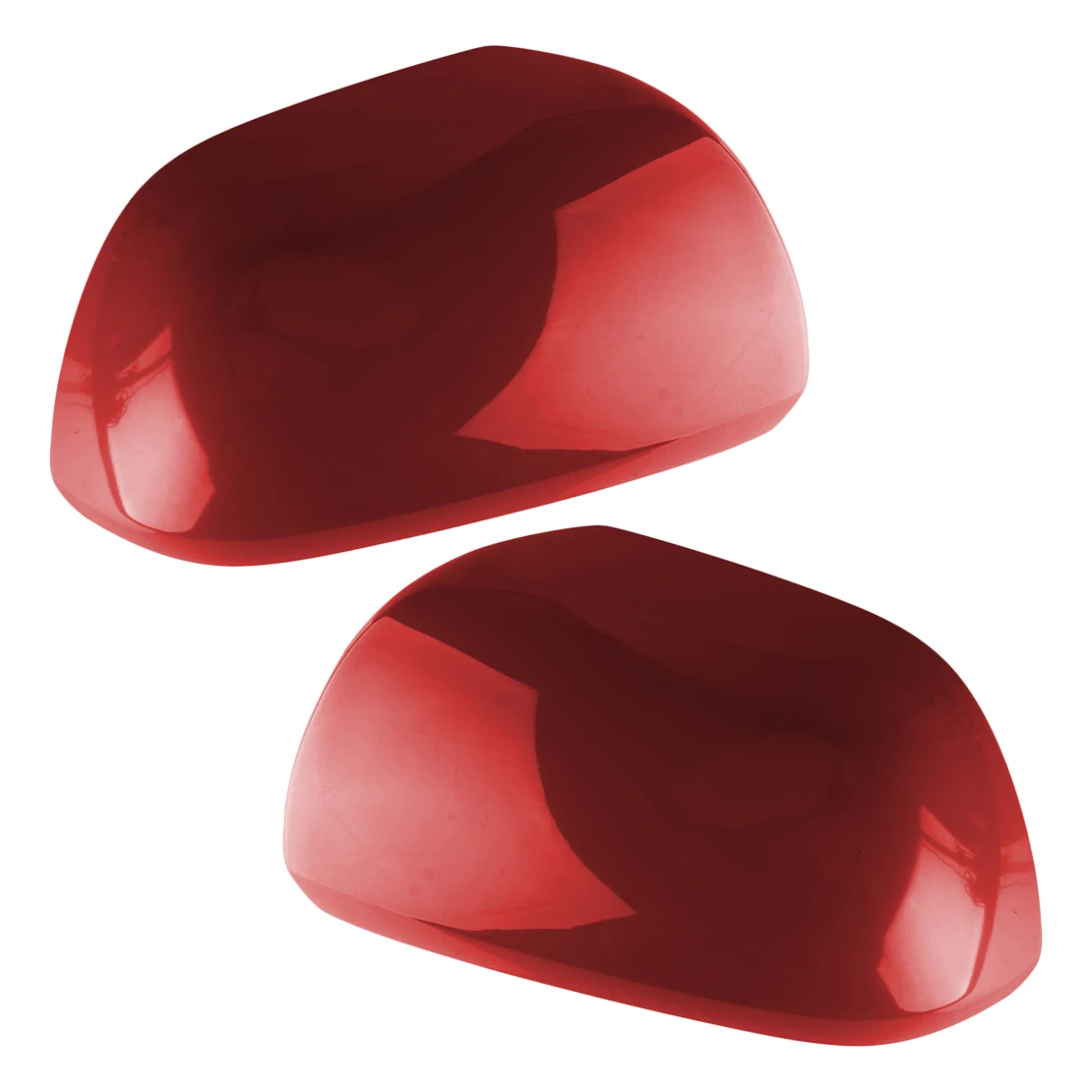 

1 пара колпачков для боковых зеркал заднего вида автомобиля, подходит для Toyota Highlander 2009 2010 2011 2012 2013 2014 Красный абс