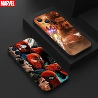 avengers iron man spiderman for apple iphone 13 12 11 pro 12 13 mini x xr xs max 5 6 6s 7 8 plus se2020 phone case soft bumper