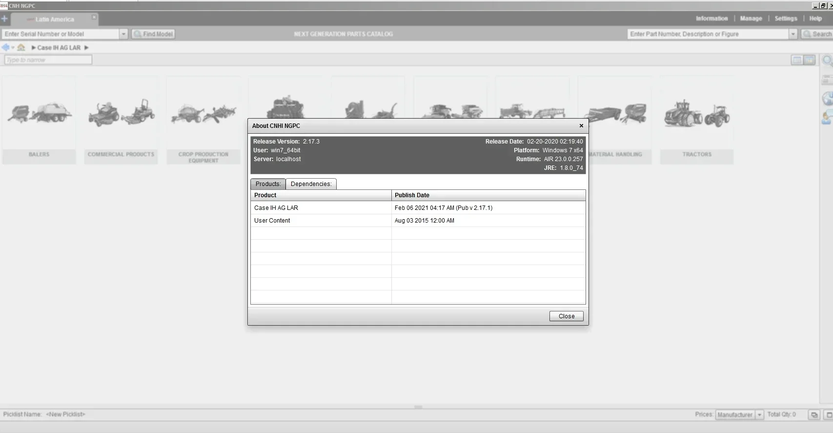Каталог запасных частей AutoCD CASE IH AG Agricutural Latin America EPC 02.2021 (art.: 3920dc4bfe326) - 3920dc4bfe326