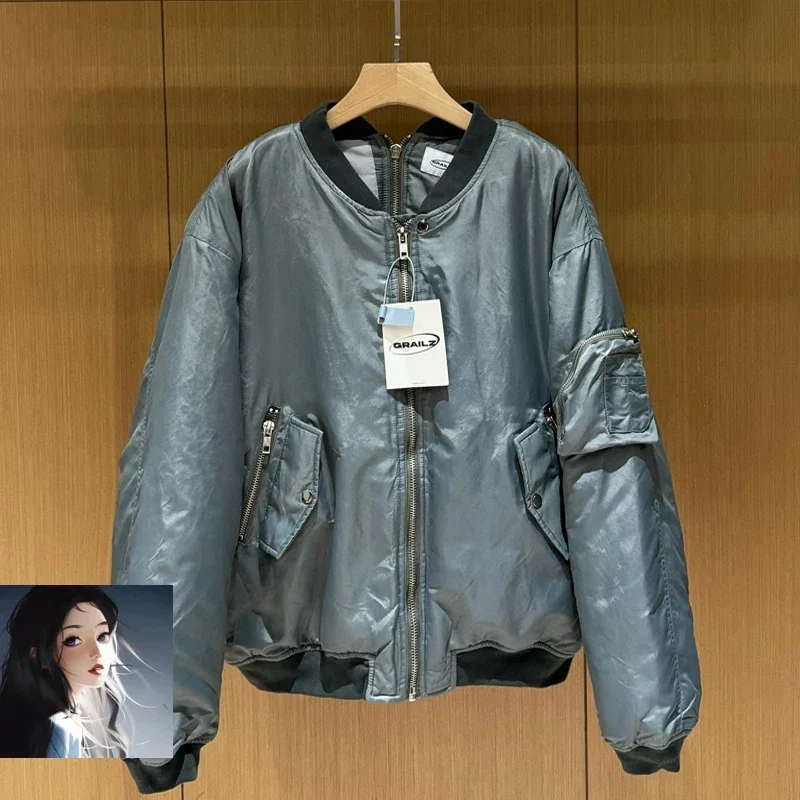 Утепленная хлопковая куртка-пилот с двойной молнией Grailz Project