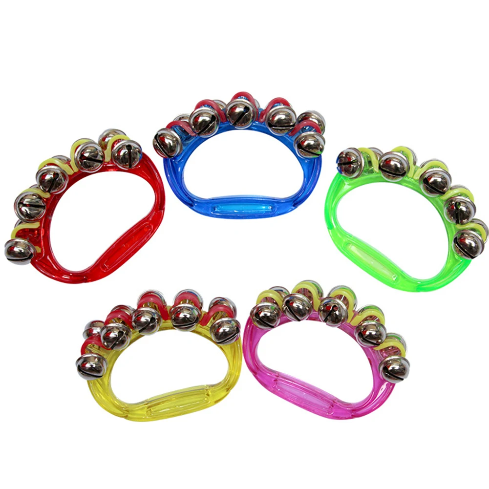 Jingle Shaker Бубен 10*8 5 см Развивающие игрушки Колокольчик Ручной музыкальный