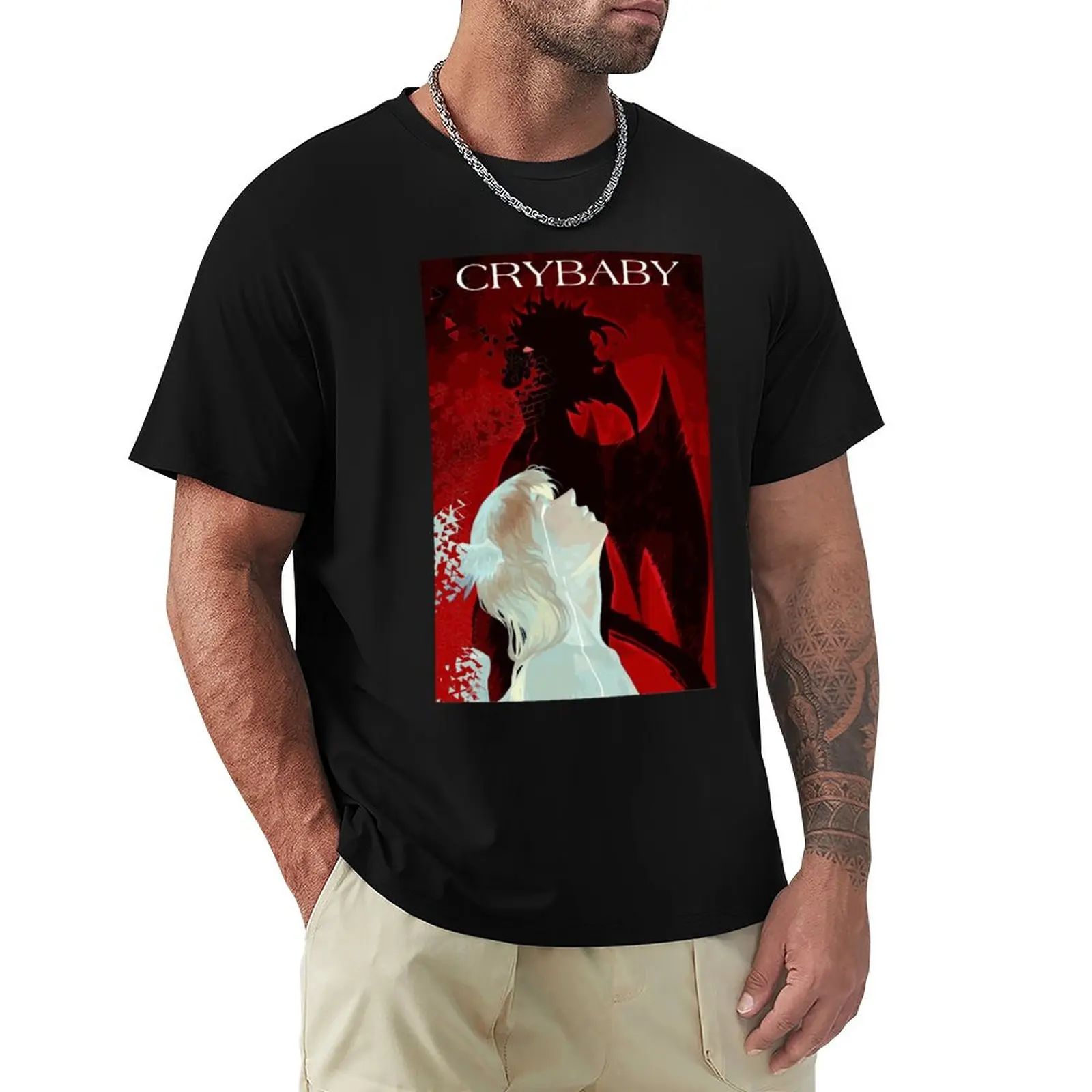 Devilman Crybaby Anime Ryo Asuka Akira Fudo T Shirts Men Women's Cotton Casual  T-Shirt O Neck Tees Short Sleeve Clothing 6XL