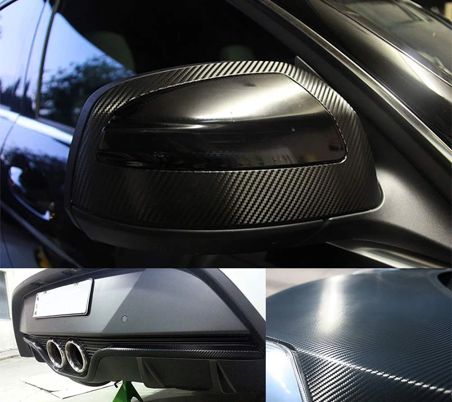 Белый 3D углеродное волокно 30 см x 150 автомобильная пленка виниловая наклейка