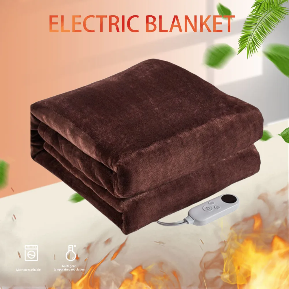 Winter Home Office Thickened Washable Soft Fleece Heated Blanket Electric Throw Electric Blanket Super Soft Warm Heating