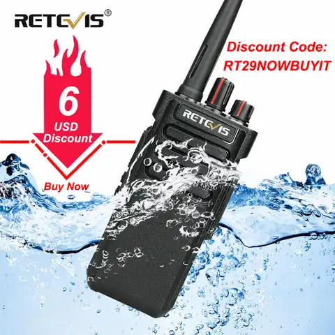 Retevis RT29 рация 10w для охоты рации 1шт/2 шт мощные радиостанции радиоконструктор набор портативная рация водонепрницаемая UHF или VHF рацыя склад ...
