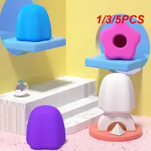 실리콘 치약 화이트 자동 밀봉 치약 압착기, 가정용 치약 펌프 디펜서, 어린이 및 성인용, 1 개, 3 개, 5 개