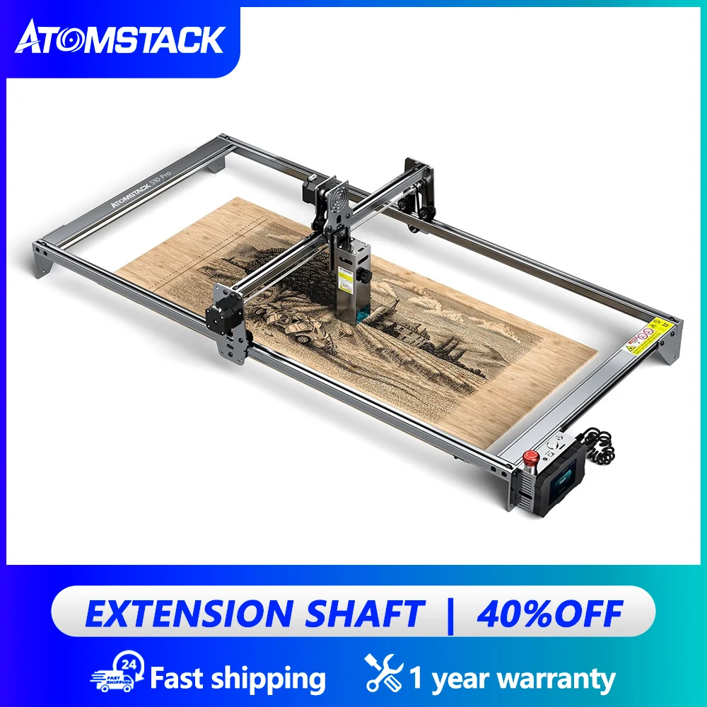 

Atomstack Y-axis Extension Shaft Kits For X7 A10 S10 X20 Pro Laser Engraver 33.45X16.15'' Enlargement Area Length Rod 850*410mm