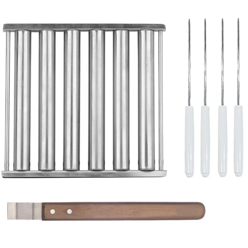 

Роликовые наполнители Hotdog, инструменты для барбекю, ролик для хот-догов с очень длинной деревянной ручкой, роликовая стойка для сосисок, аксессуары