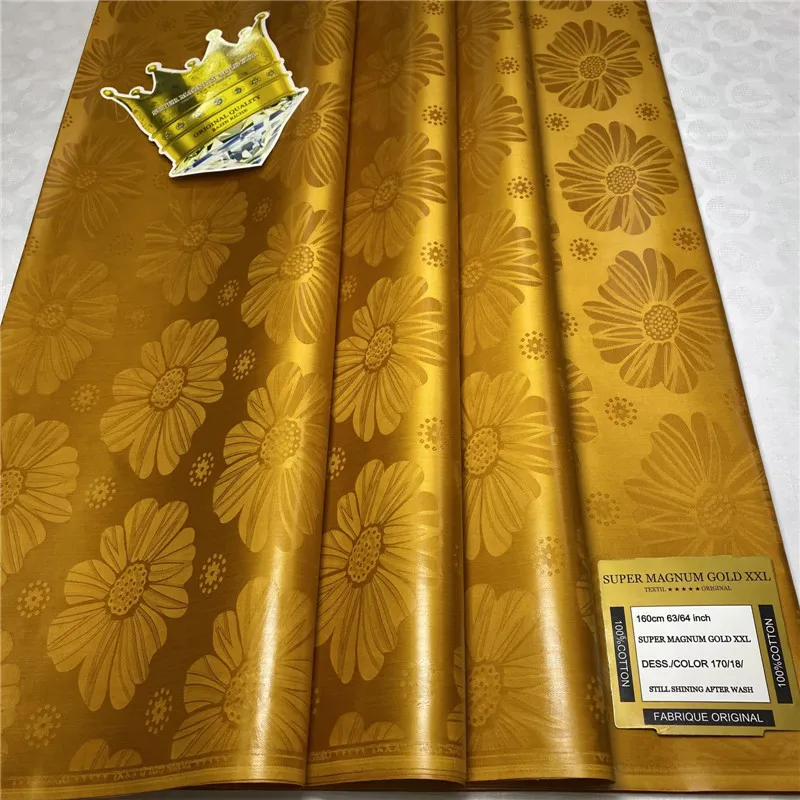 

2023 High Quality 100% Cotton and Scented Bazin Fabric Bazin Rich Fabric 5 Meters Women's or Men's Clothing 1683