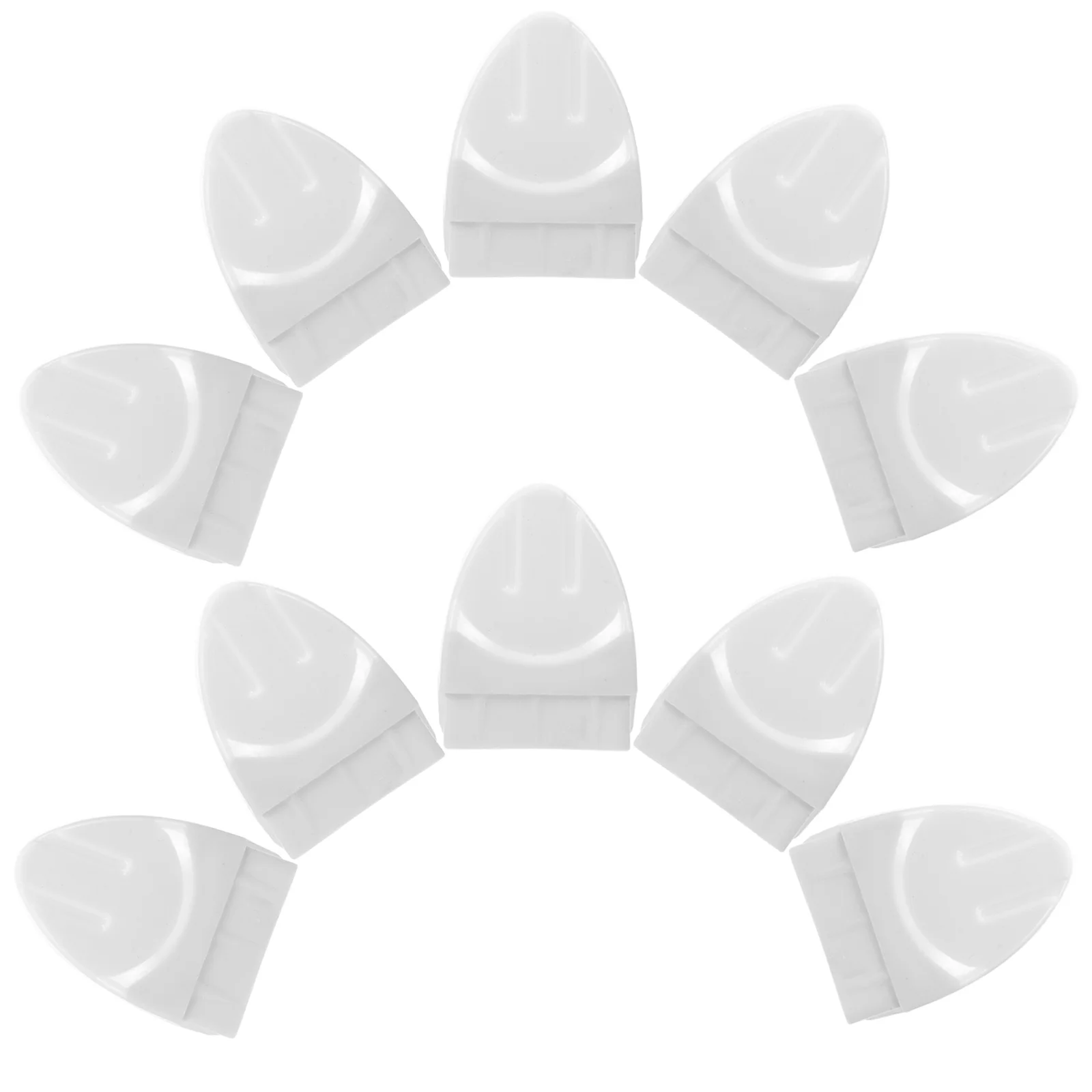 

10pcs Railing Post Caps Flower Bed Fence Guardrail Caps Plastic Caps Fence Finials