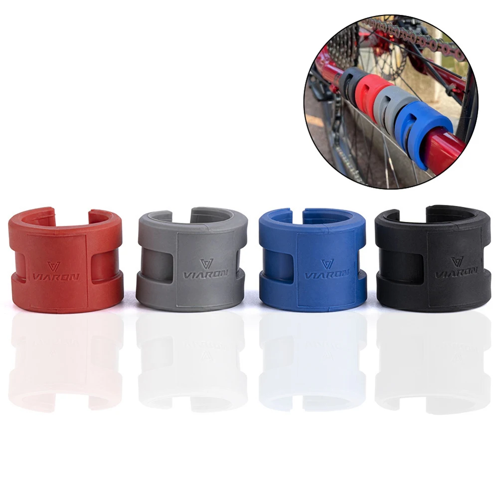 

4pcs Rubber Bicycle Chainstay Frame Protector Ring Mountain Bike Chain Stay Guards Protective Gear Cycling Parts