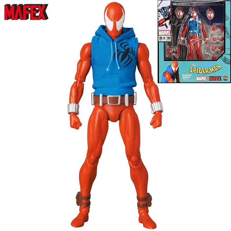 

Mafex 185 186 Spiderman 1/12 6 Inch Spider Man Original In Stock Anime Action Figures Toys Statues Model Collectible Gift Toys