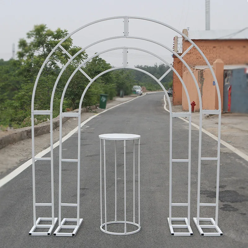 

Wedding Arch Cake Stand Set Metal Flower Stand Background Decor Home Party Decoration
