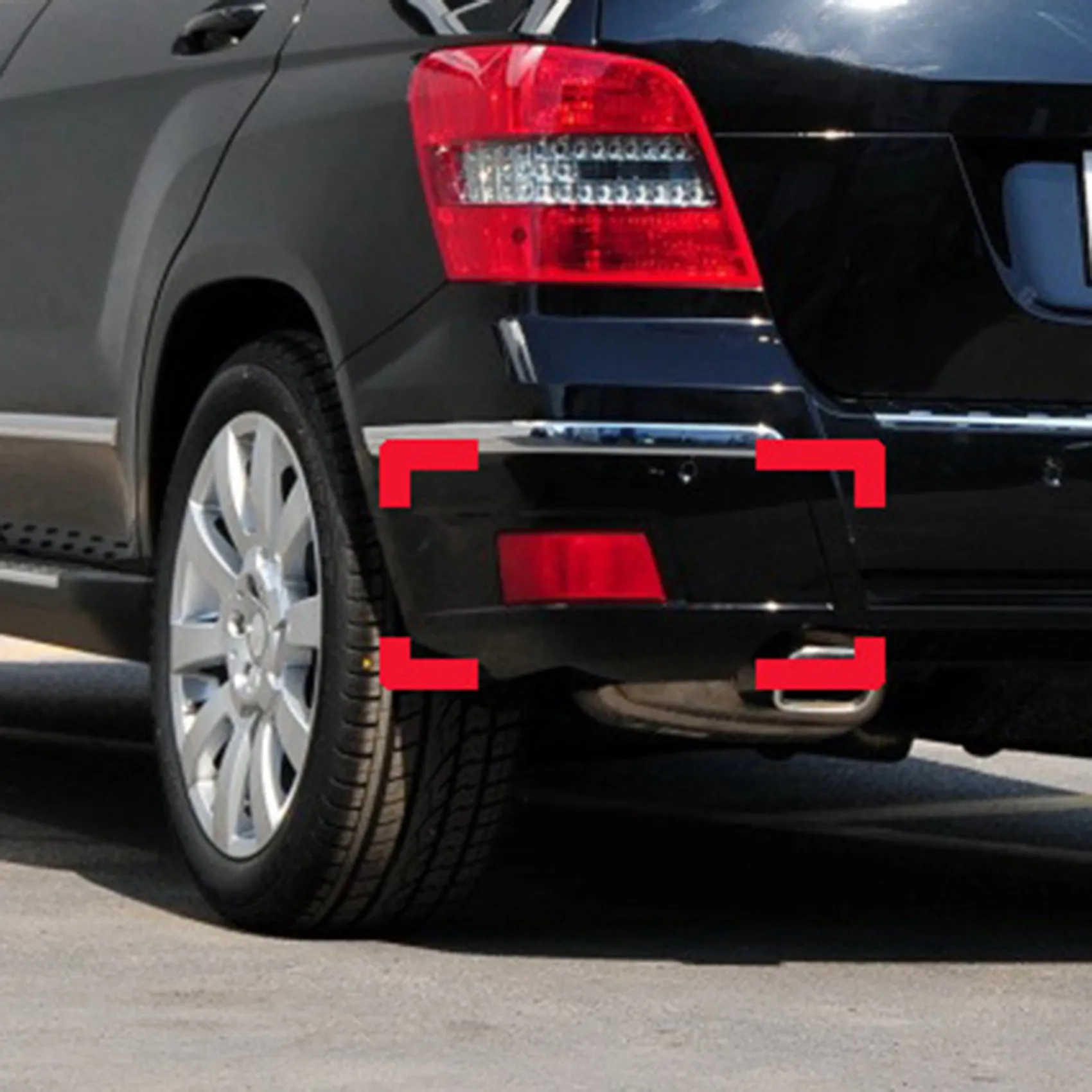 Отражатель заднего бампера автомобиля накладка сигнальная лампа для Mercedes-Benz