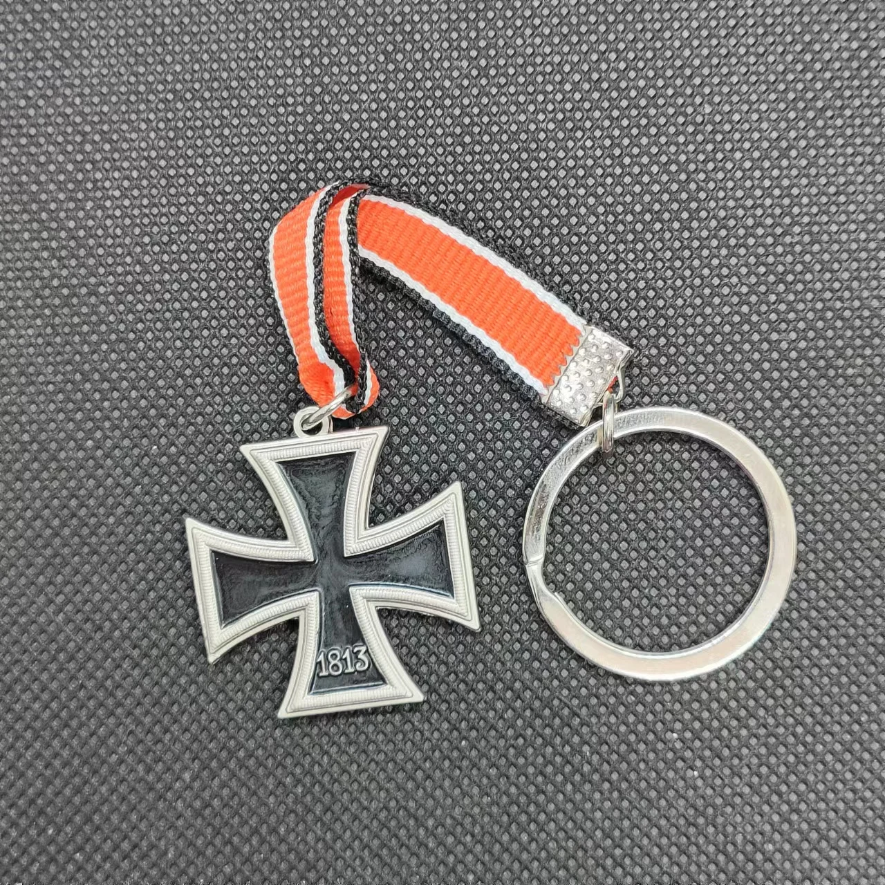 30x30MM German Medal Mini Iron Cross Badge and Key Ring | Pins &amp Badges