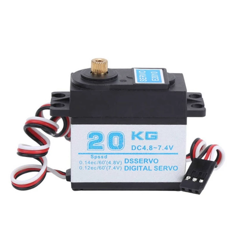 

20Kg Waterproof High Torque Digital Servo With Metal Gear For RC RGT86100 SCX10III HPI TRX4 Off-Road Car Buggy Truck