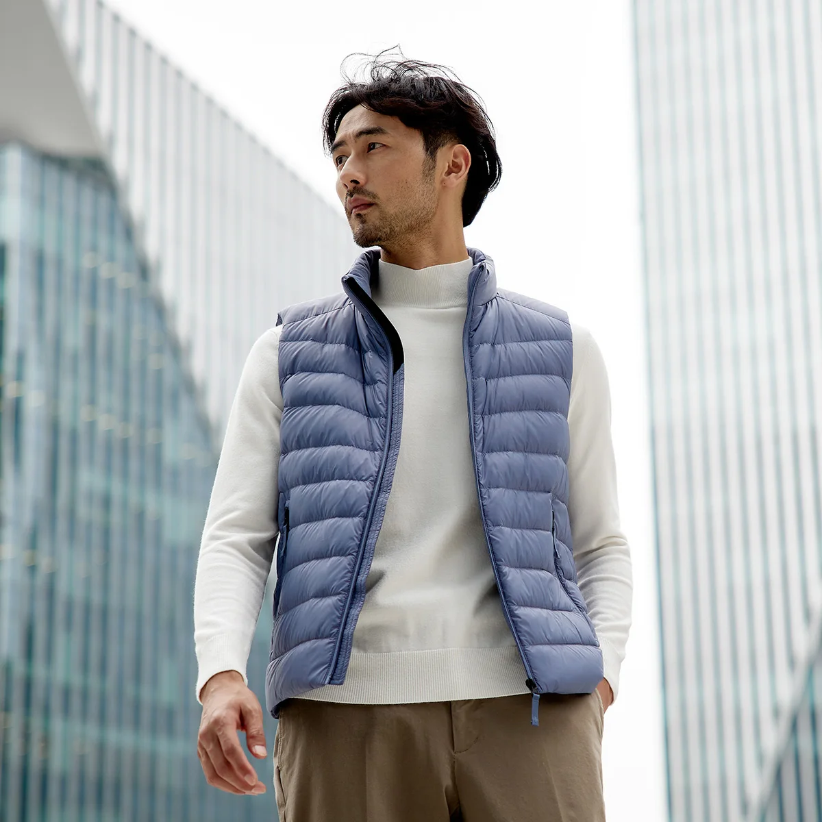 TANBOER Filling Power 600+ Anti-wrinkle Winter Vest Packable 90% Duck Down Sleeveless  Jakcet TF216023