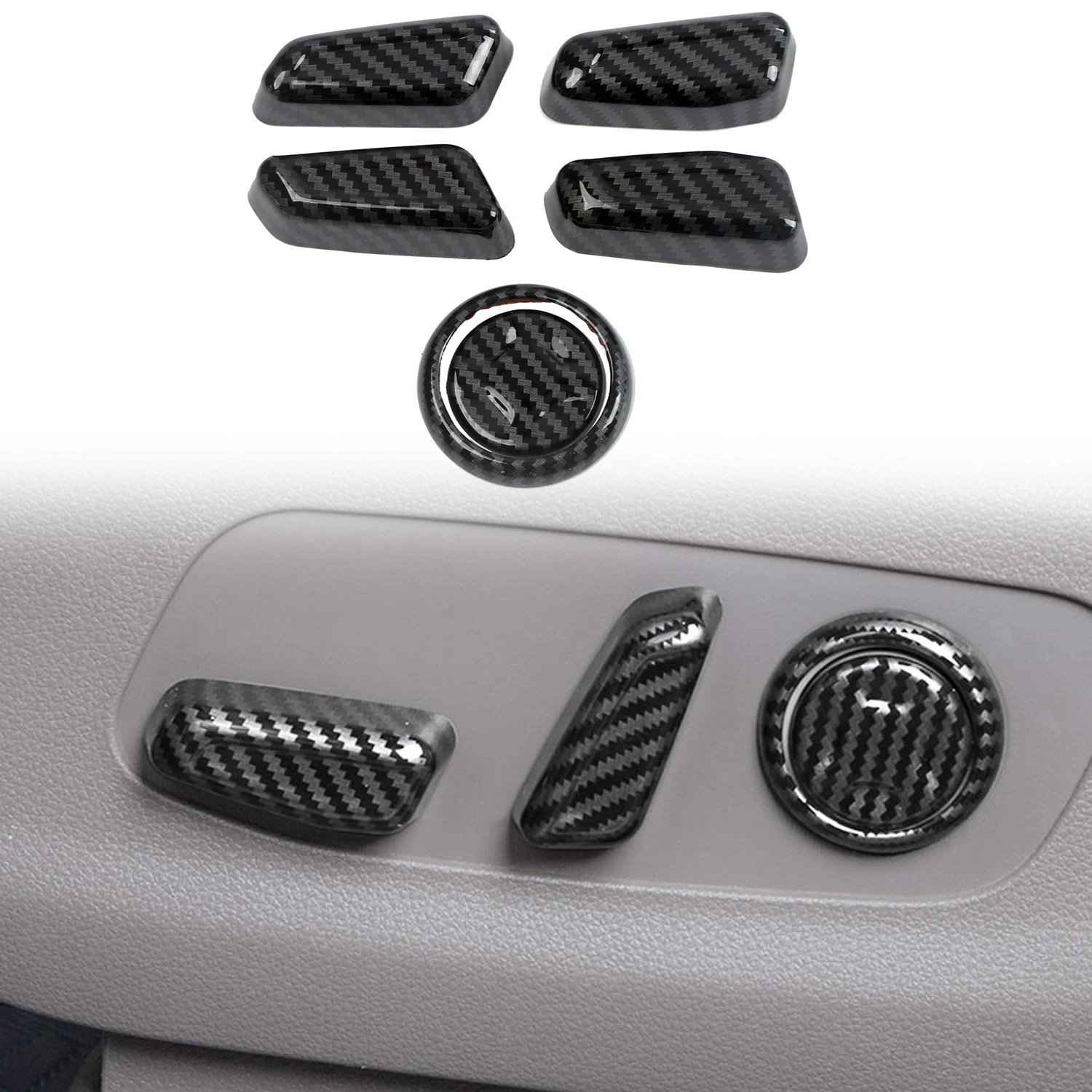 

For Kia Sportage NQ5 2022 2023 Interior Accessories ABS Car Seat Adjustment Button 6pcs Car Styling