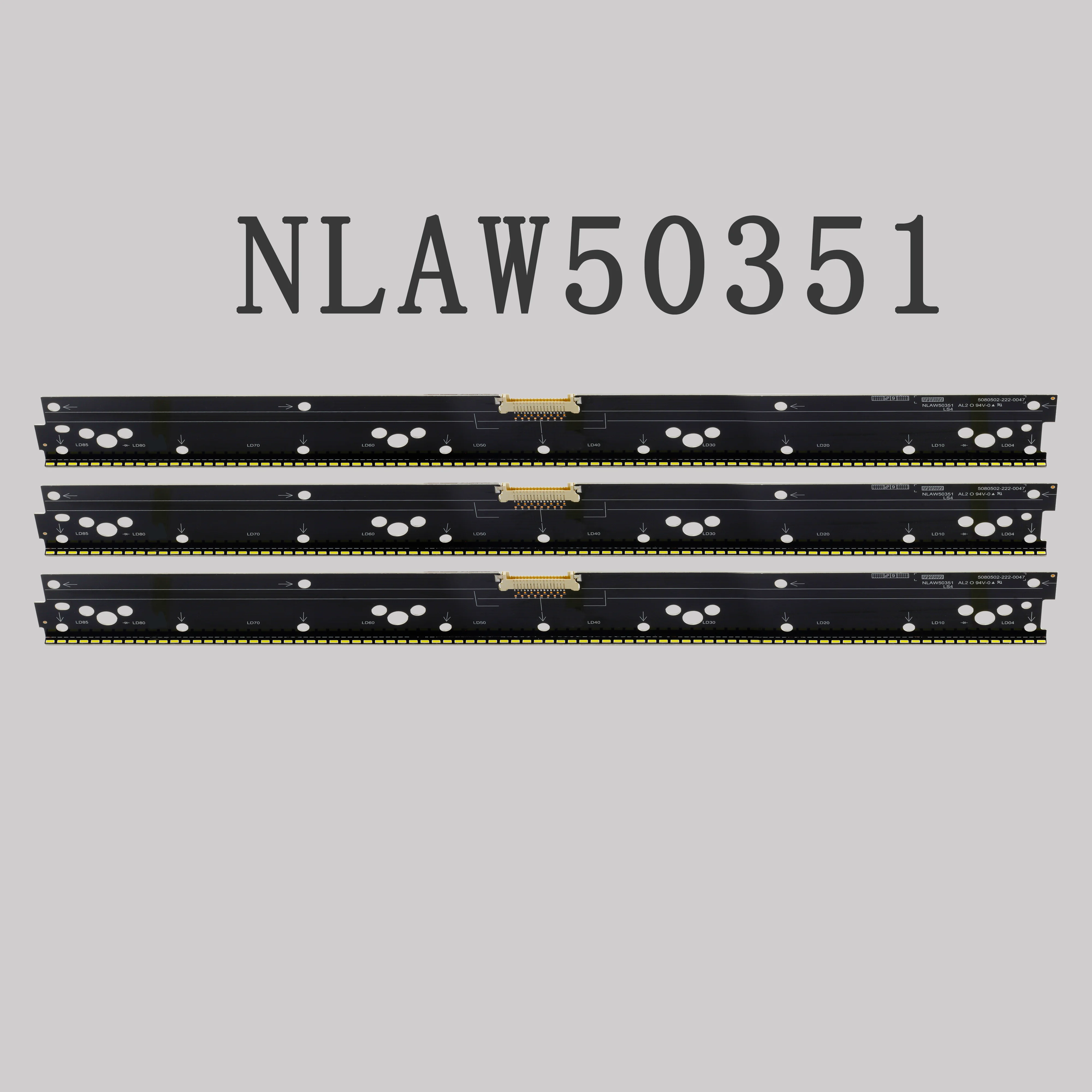 

Kit LED backlight strip (3) NLAW50351 For Sony XBR-65X900 XBR-65X900C KD-65X9005C YD5S650HTG01 LS1 5041402-312-0195 506250