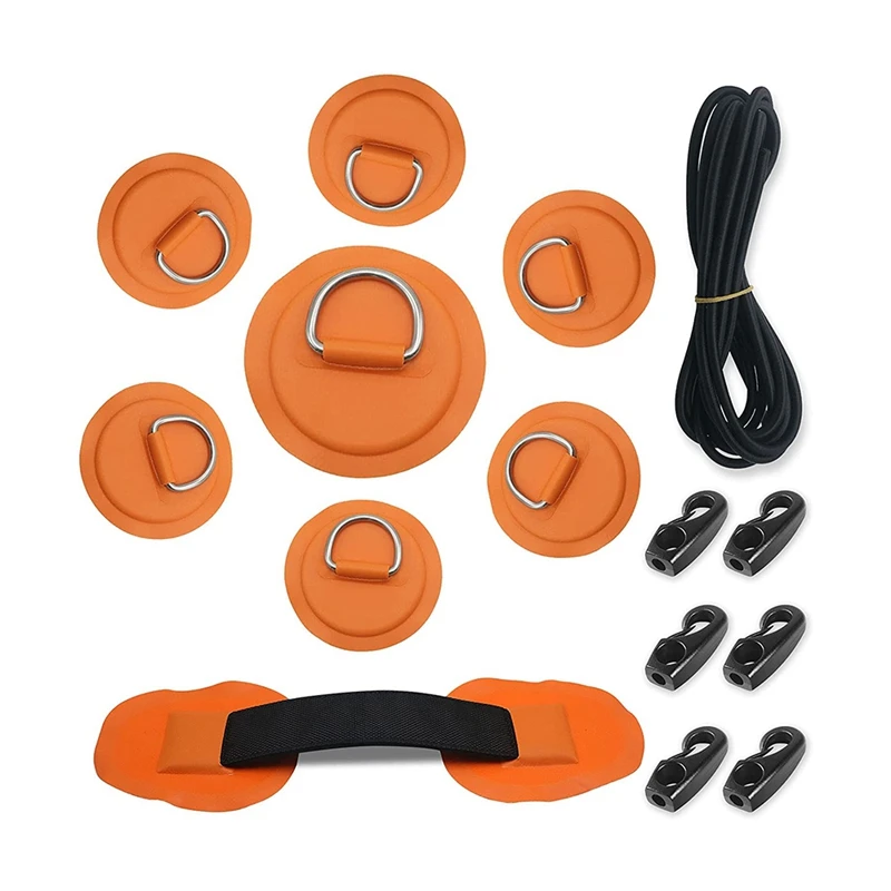 

7 шт., D-образные кольца для Каяка, 20 футов