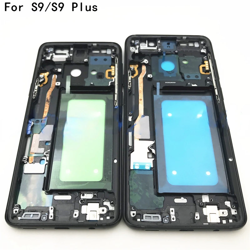 

For Samsung Galaxy S9 / S9 Plus S9+ G960 G960F G965 G965F Metal Housing Middle Frame Bezel Repair With Side Buttons