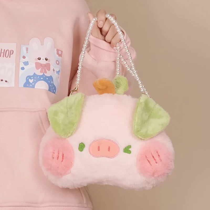 

HAEX Kawaii Women's Bag 2023 Trend Lolita Cartoon Pig Embroidery Bolso Mujer Beading Girls Fashion Crossbody Shoulder Bags