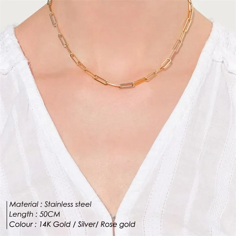 Женское ожерелье из нержавеющей стали