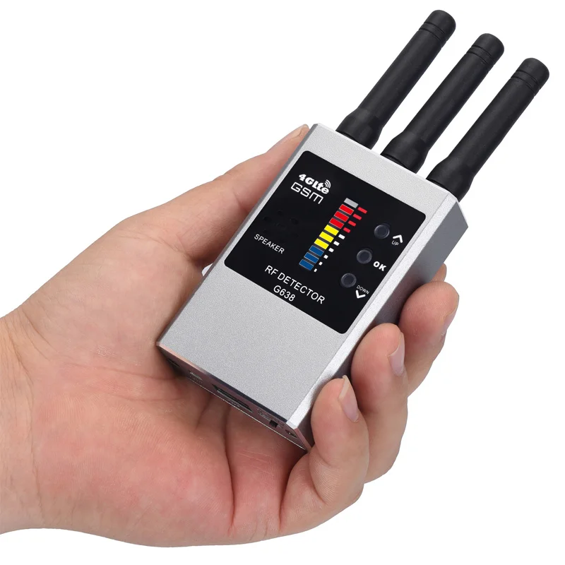 G638W RF Bug Detector Radio Devices Hidden Camera Finder Anti-Spy Listen Sweeper Infrared Scanning Strong Magnetic Detection