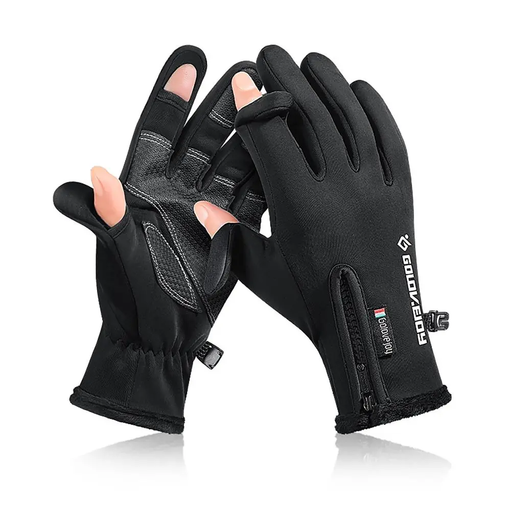 

Winter Warm Winter Tactical Gloves Cold Resistance Reflective Sign Heated Fleecing Gloves Touchscreen Motorcycle Gloves