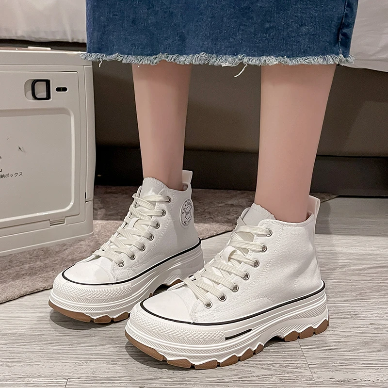 RALSWNAY Женские парусиновые вулканизированные туфли со шнуровкой и лоскутным