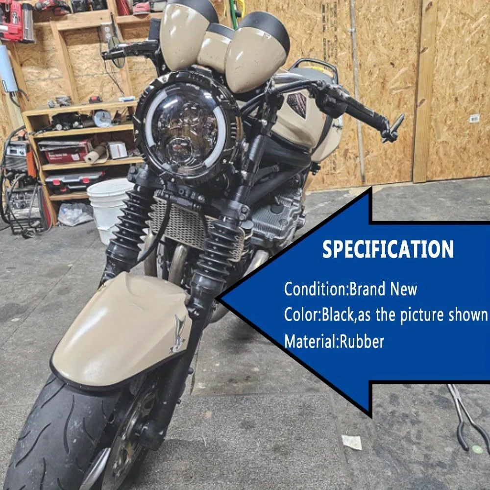 Фото 39 мм для Harley Dyna FXD Sportster XL883 XL1200, аксессуары для мотоциклов, резиновые передние длинные ботинки с вилкой, чехлы Gators, защита №3
