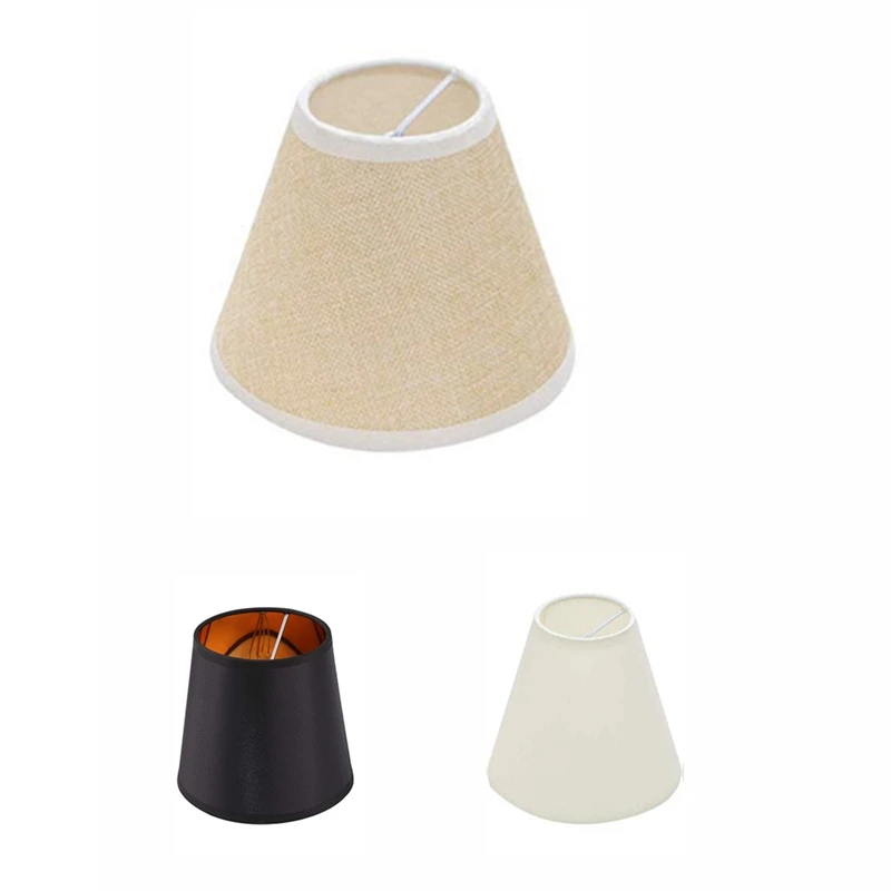 

3Pcs Lamp Shade Linen Fabric Lamp Cover For Chandeliers Lights Table Floor Wall Lamps Ceiling Lamp Replacement