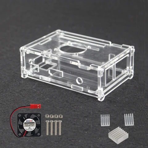 Акриловый чехол для ПК Orange Pi, прозрачный корпус, дополнительный охлаждающий вентилятор, радиатор, совместимый с Orange Pi PC Plus
