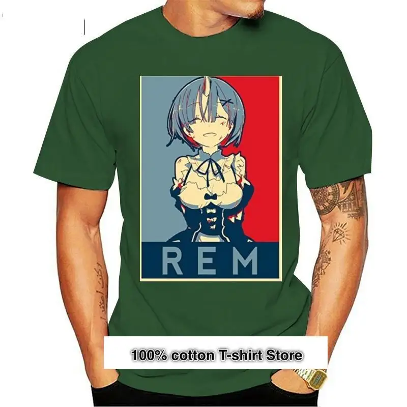 

Camiseta de ReZero Rem Re Zero para hombre, ropa estampada, Top
