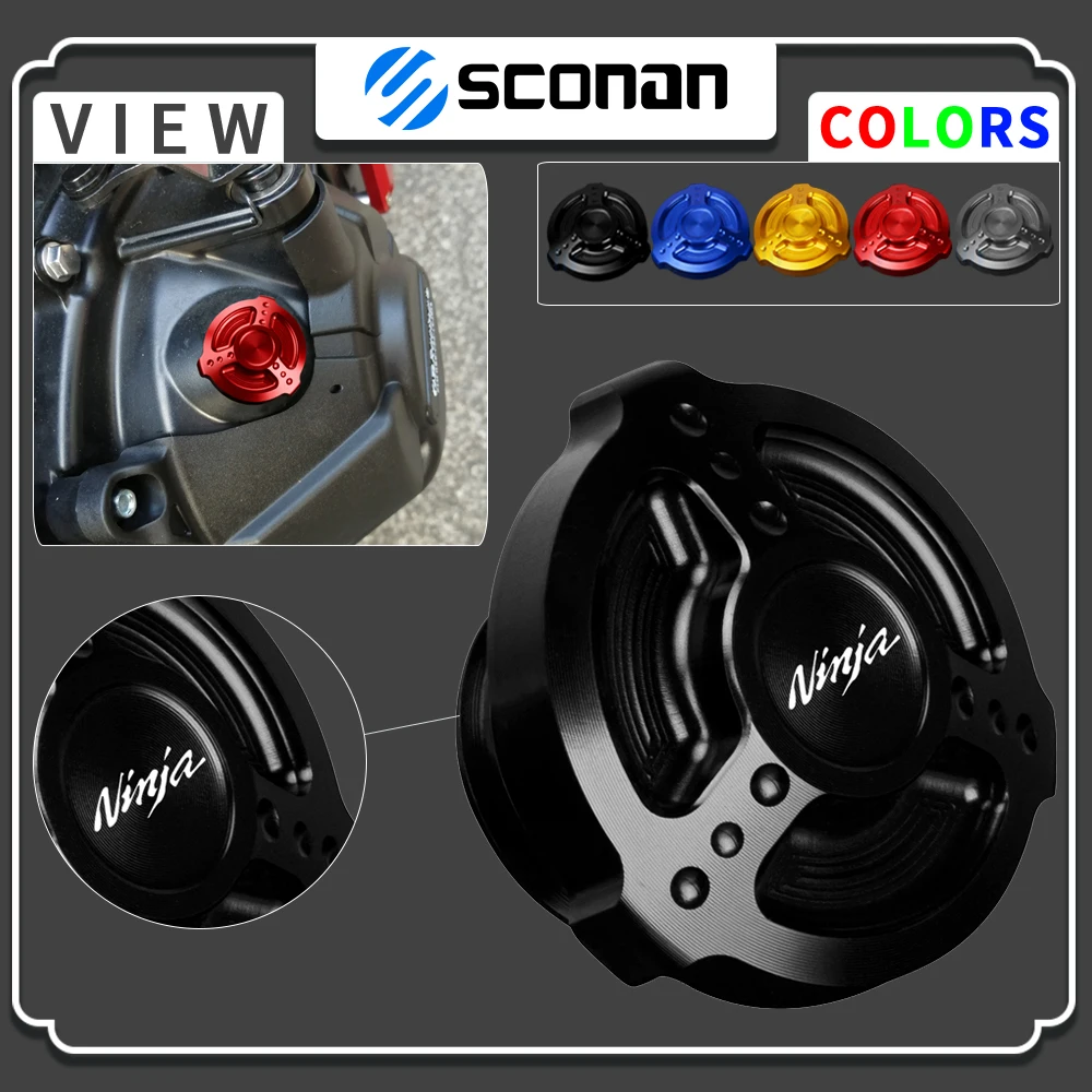 

Motorcycle Accessories For Kawasaki NINJA 1000 1000SX 650 600R 250 Ninja 400 Crankcase Cap Engine Oil Filler Screw Cover Plug
