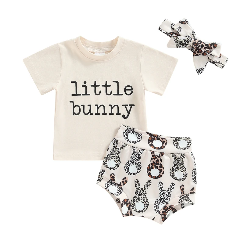 

3 шт., футболка с коротким рукавом и круглым вырезом для девочек