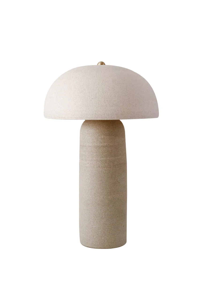 

Mushroom Lamp Wine Jar Shaped Ceramics Oriental Design Dimmable LED Antique Table Lamp Light Fixture Home Decor Home Appliance