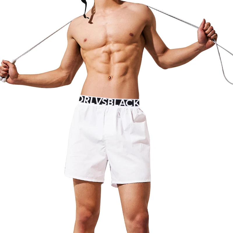 

ORLVS Underwear Trendy Cotton Fabric Outer Shorts Loose Comfortable Breathable Solid Men's Casual Pants Thin Pajamas