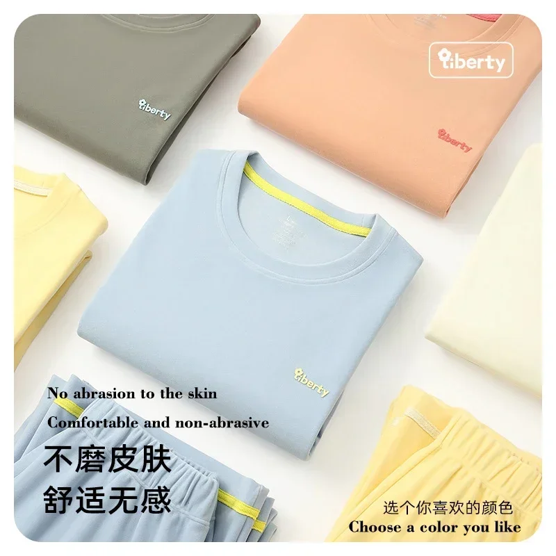 Новый мужской и женский легкий теплый пижамный комплект осенне-зимний