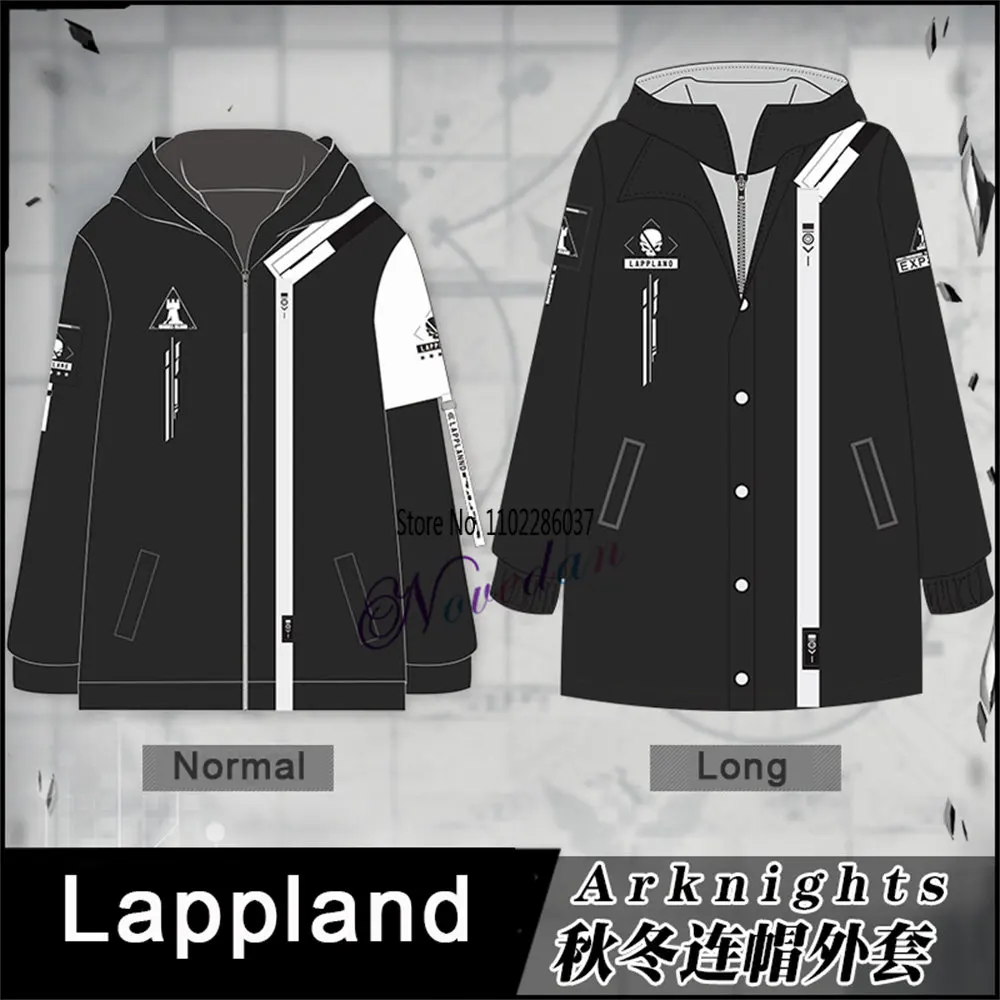 

Game Arknights Rhodes Island Zipper Anime Hoodie Guard Coats Lappland Cosplay Coat Streetwear Jacket Long Harajuku And Jackets