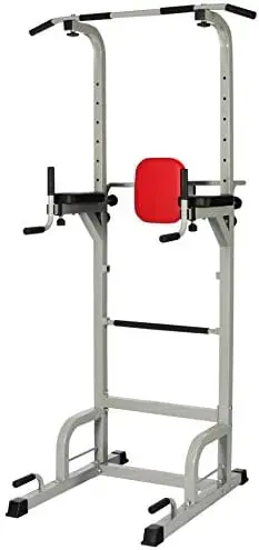 

Home Gym System Workout Station with 330LB of Resistance, 122.5LB Weight Stack Barbell pad Weighted Iron dumbell Kettlebell Dumb