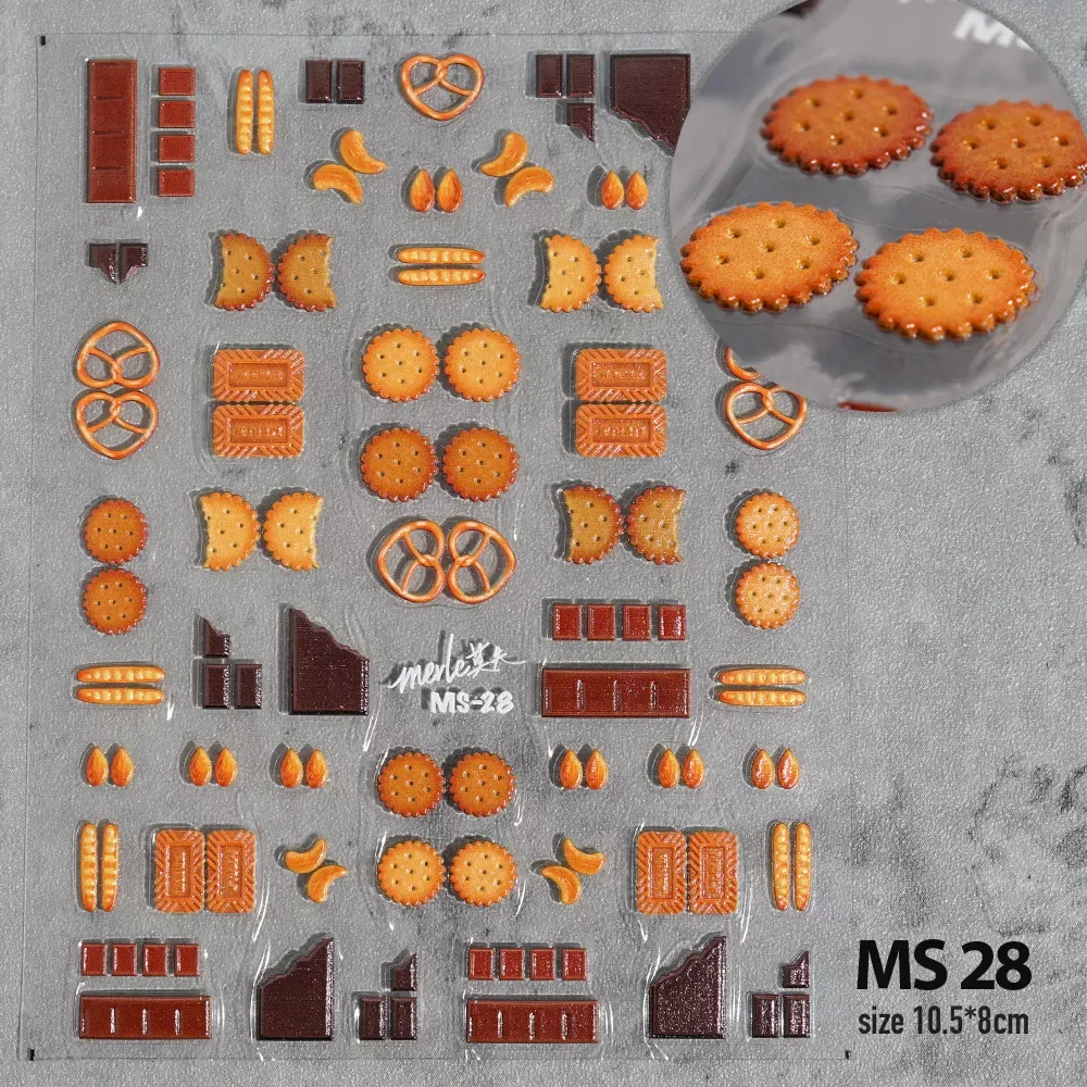 

NEW2023 Cracker Cherry Fruit Nail Sticker Strawberry 3D Engraved Nail Stickers Quality Nail Art Decorations Nail Decals Design