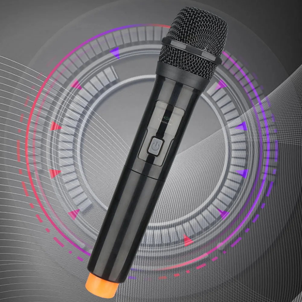 

2.4G Wireless Handheld Microphone Receiver Rechargeable Karaoke Speech Meeting Outdoor Wedding With 6.35 To 3.5mm Jack Adapter