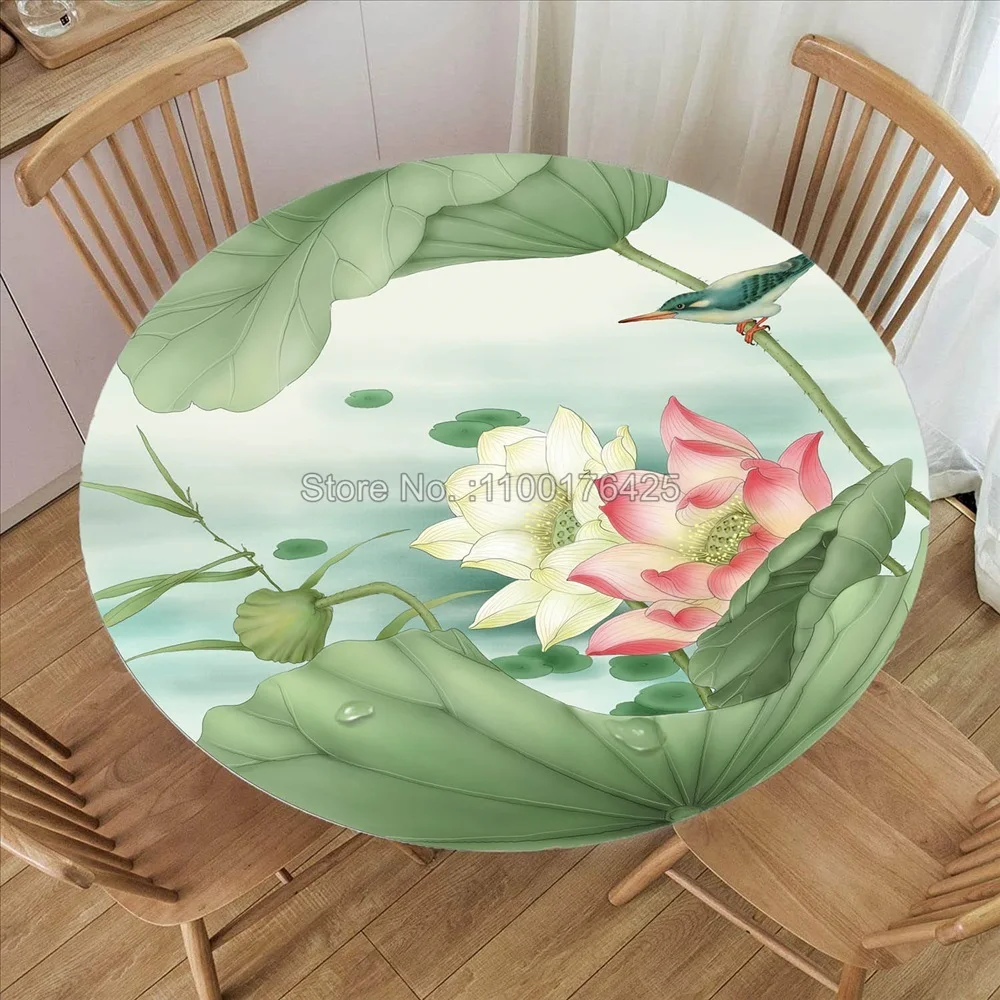 

Водонепроницаемая круглая скатерть из полиэстера