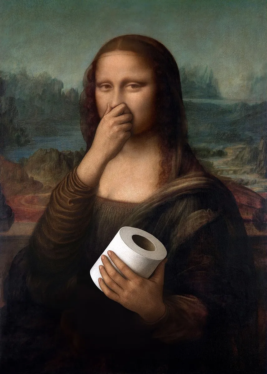 Портретный постер Сальвадор Дали Мона Лиза на холсте голда лидия дали рисуем на коленке монстрики