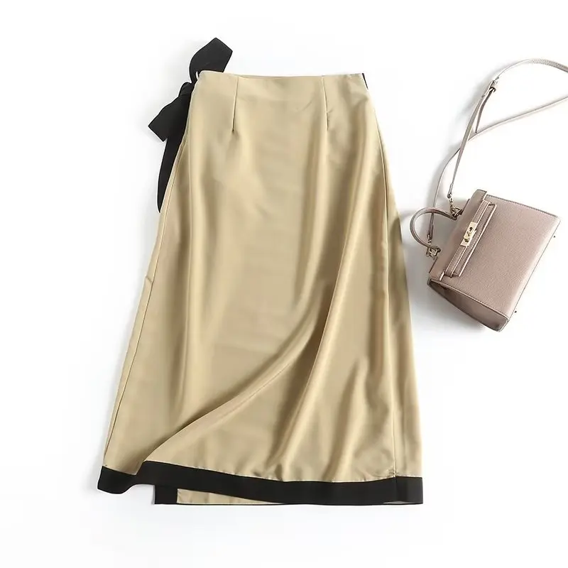 Женская ассиметричная Юбка-миди Maxdutti с высокой талией